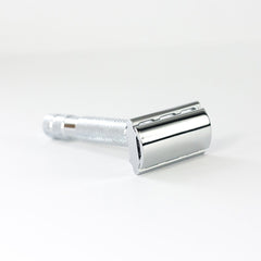 Rockwell 2C Adjustable White Chrome Safety Razor Double Edge Safety Razor Rockwell 