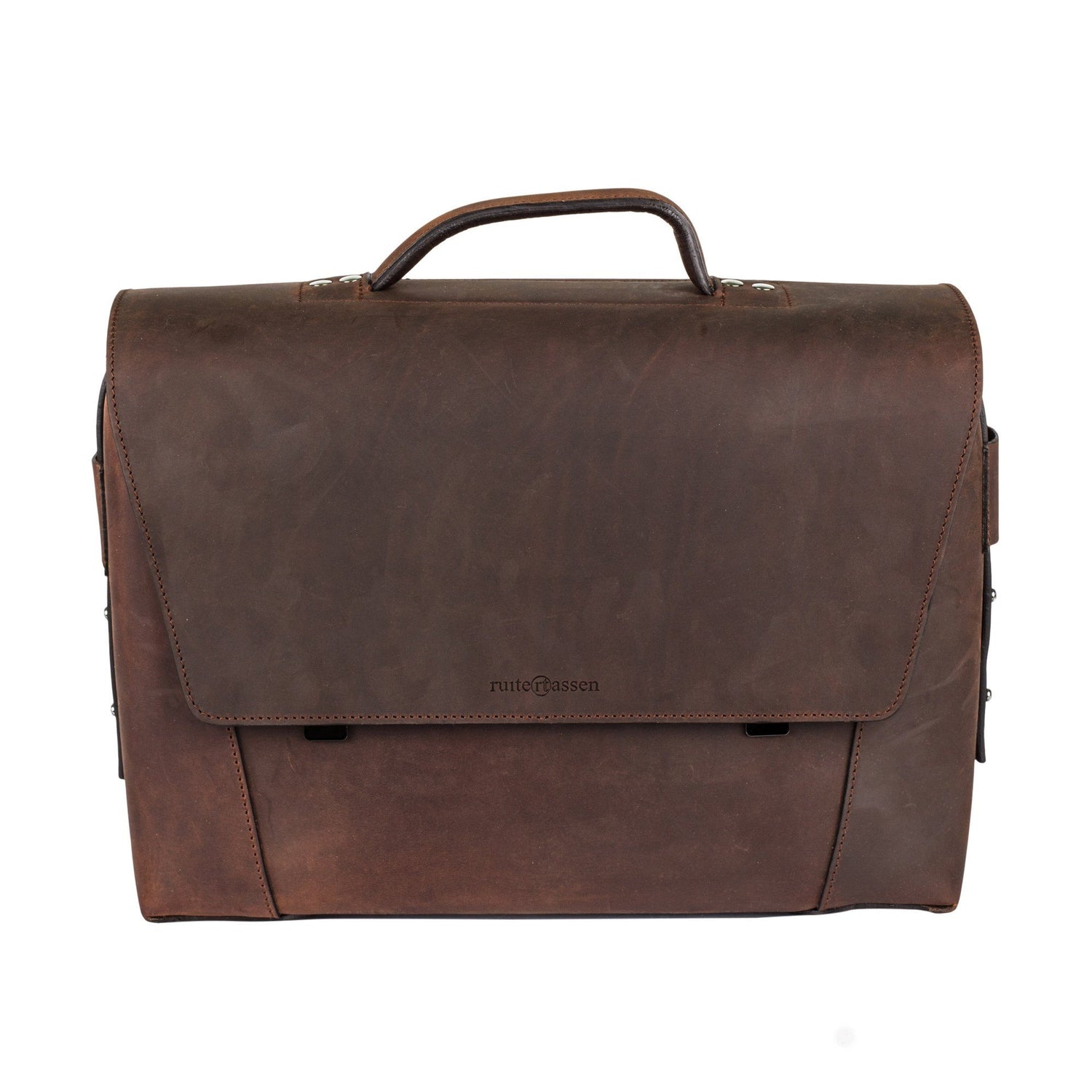 Ruitertassen Classic 2178 Leather Messenger Bag, Ranger Brown Leather Briefcase Ruitertassen 
