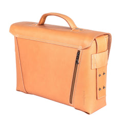 Ruitertassen Classic 2177 Leather Messenger Bag, Natural Leather Briefcase Ruitertassen 