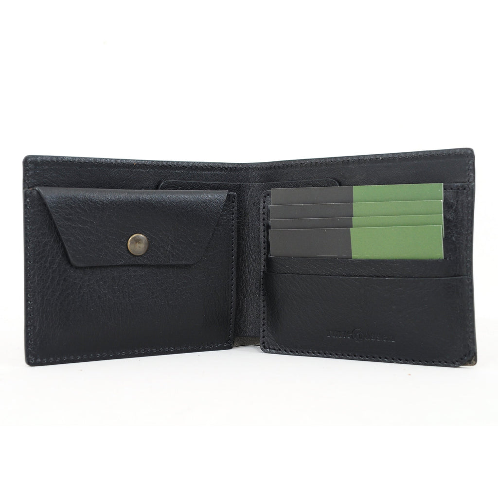 Ruitertassen Billfold Leather Wallet with 9 CC Slots Leather Wallet Ruitertassen Black 