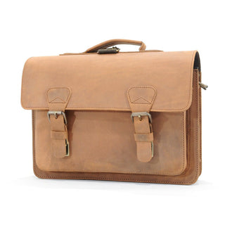 Ruitertassen Classic 2203 Leather Briefcase, Ranger Brown Leather Briefcase Ruitertassen 