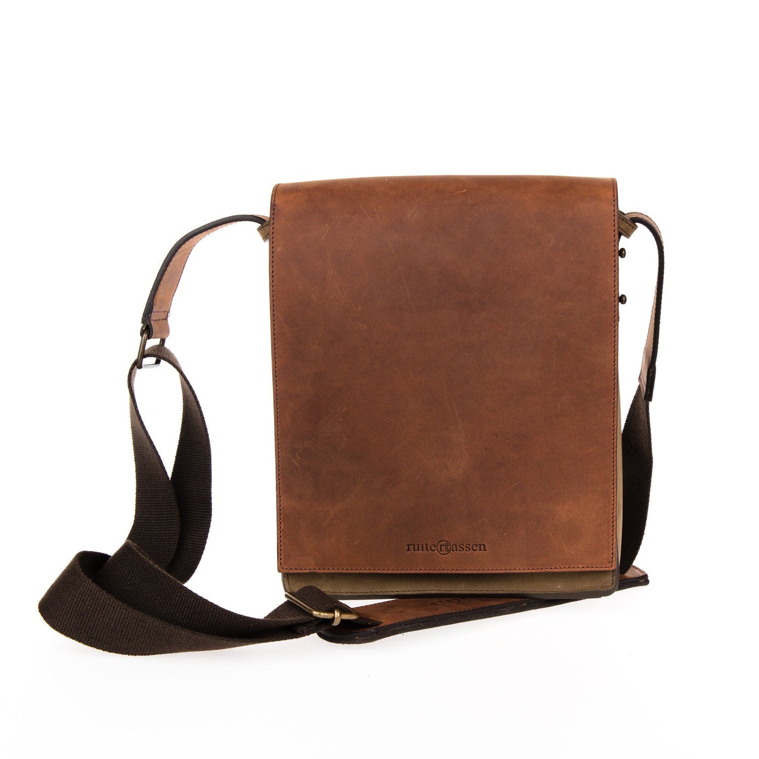 Ruitertassen Leisure Men's Leather Bag Leather Messenger Bag Ruitertassen 