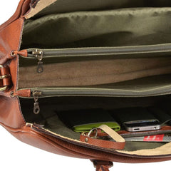 Ruitertassen Soft 4021 Leather Briefcase, Brown Leather Briefcase Ruitertassen 