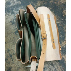 Ruitertassen Classic 2358 Leather Messenger Bag, Natural Leather Messenger Bag Ruitertassen 