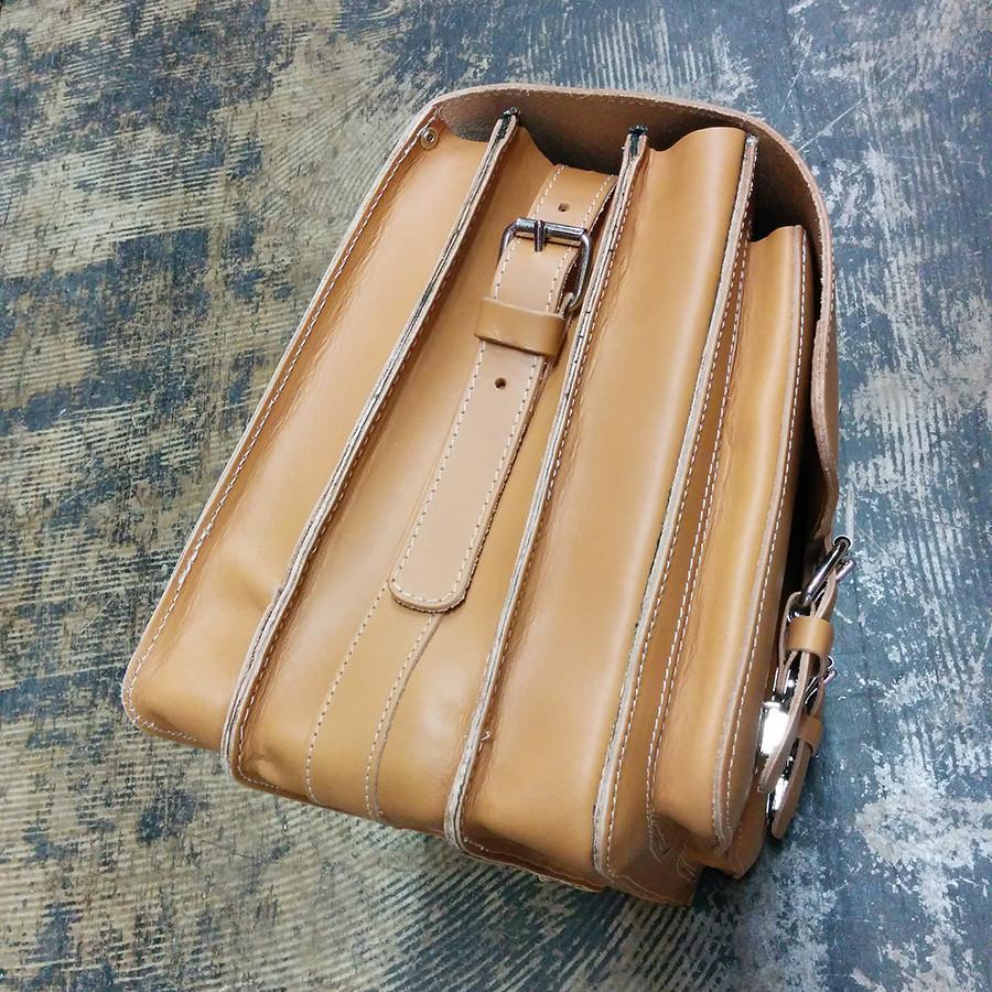 Ruitertassen Classic 2358 Leather Messenger Bag, Natural Leather Messenger Bag Ruitertassen 