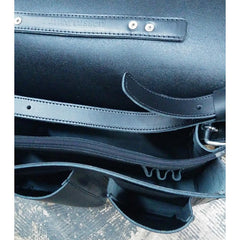 Ruitertassen Classic 2137 Leather Messenger Bag, Black Leather Messenger Bag Ruitertassen 