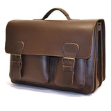 Ruitertassen Classic 2142 Leather Messenger Bag, Dark Brown Leather Messenger Bag Ruitertassen 