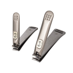 Seki Edge Craftsman 2-Piece Luxury Grooming Kit, Black Leather Zip Case Manicure Set Seki Edge 