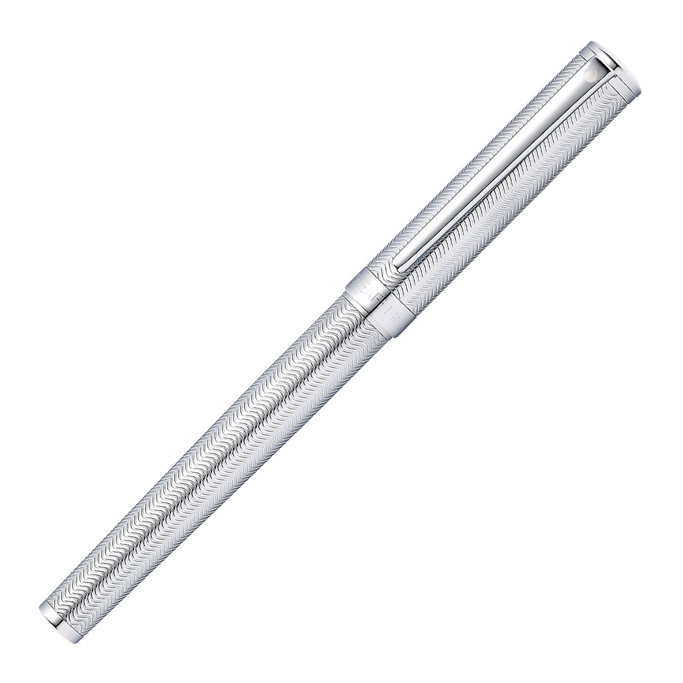 Sheaffer Intensity Fountain Pen, Engraved Chrome Finish with Chrome Plate Trim, Medium Nib Fountain Pen Sheaffer 