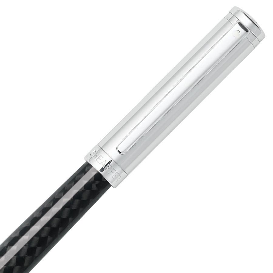 Sheaffer Intensity Rollerball Pen, Carbon Fiber Barrel with Bright Chrome Cap and Chrome Plate Trim Ball Point Pen Sheaffer 