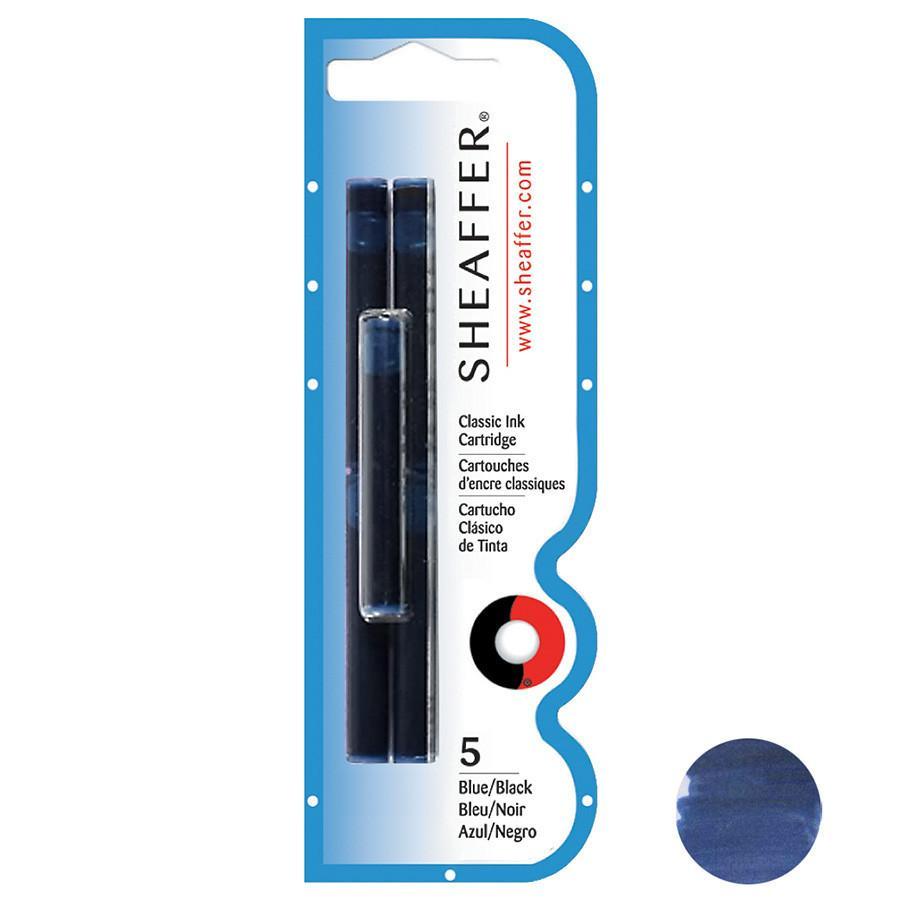 Sheaffer Skrip Fountain Pen Ink Cartridges, 5-pack Ink Refill Sheaffer Dark Blue 