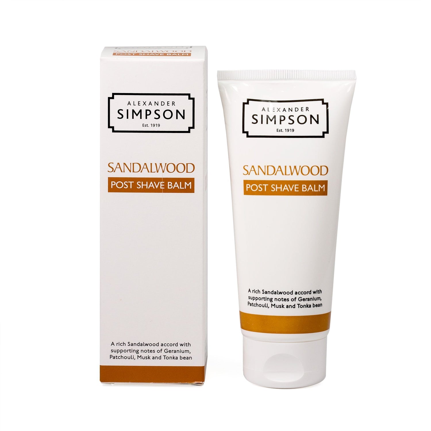 Alexander Simpson Post Shave Balm, Sandalwood Aftershave Balm Simpsons 