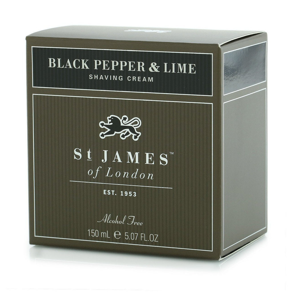 St. James of London Black Pepper & Lime Shave Cream Shaving Cream St. James of London 