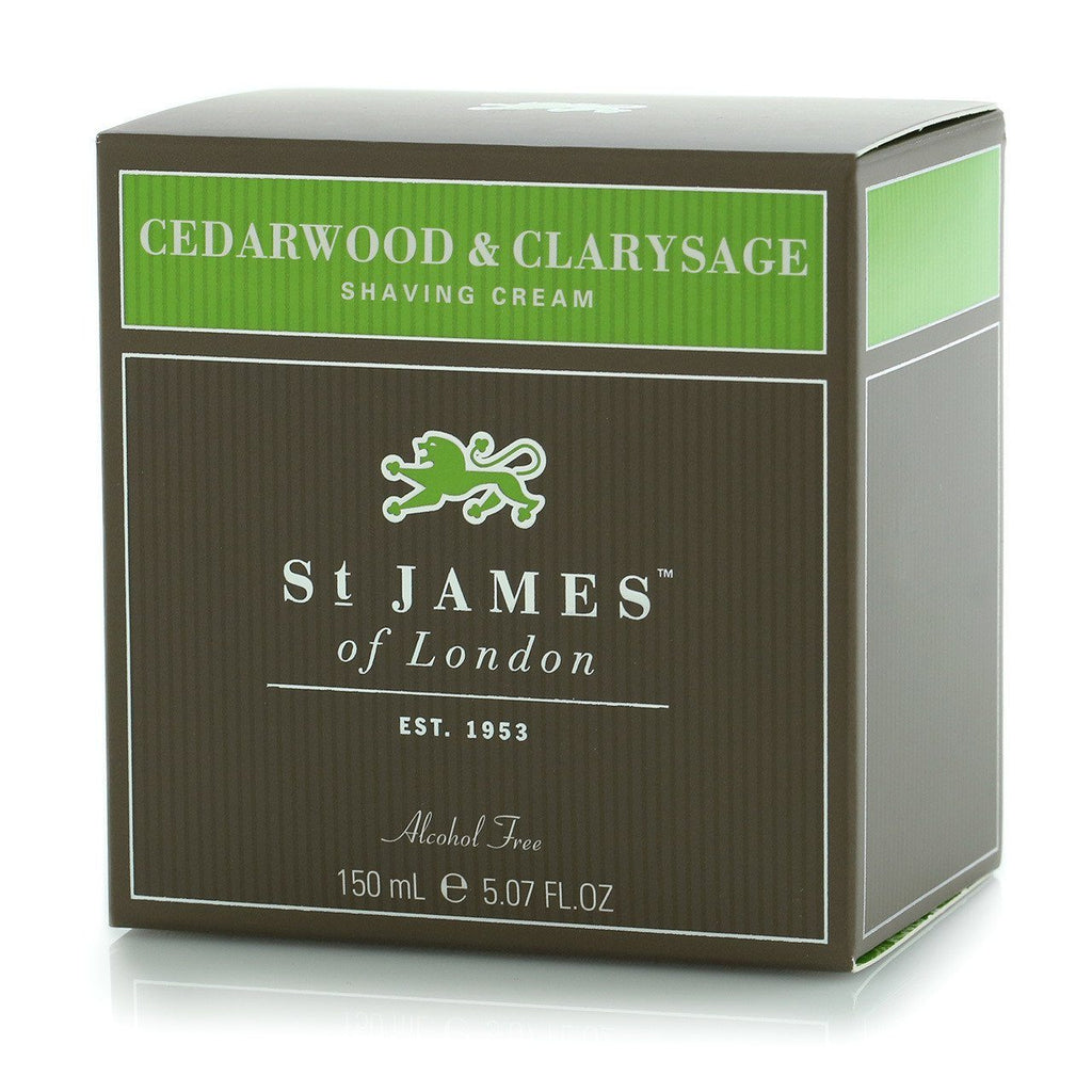 St. James of London Cedarwood & Clarysage Shave Cream Shaving Cream St. James of London 