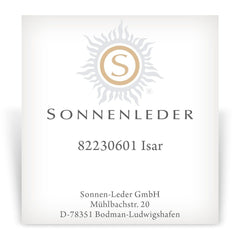 Sonnenleder "Isar" Vegetable Tanned Leather Card Case, Natural Leather Wallet Sonnenleder 