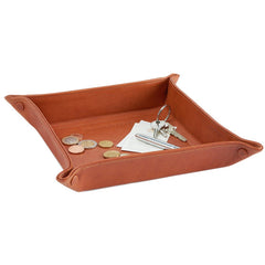Sonnenleder Vegetable Tanned Leather Tray, Natural Leather Tray Sonnenleder Large 