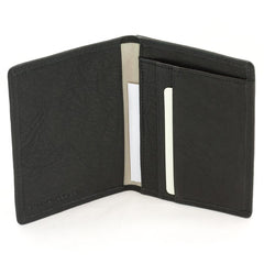 Sonnenleder "Inn" Vegetable Tanned Leather Card Case Leather Wallet Sonnenleder Black 