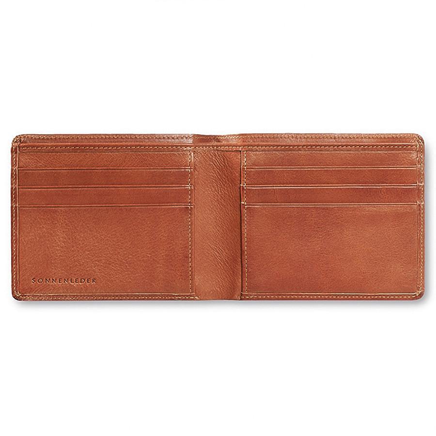 Sonnenleder "Ems" Vegetable Tanned Leather Wallet with 6 CC Slots Leather Wallet Sonnenleder Natural 