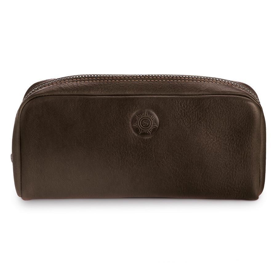 Sonnenleder Faschina Vegetable Tanned Leather Toiletry Bag Toiletry Bag Sonnenleder Mocha Brown 