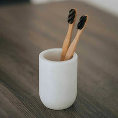 SUPPLY Marble Tumbler Toothbrush Holder SUPPLY 