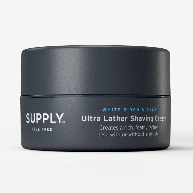 SUPPLY Ultra Lather Shaving Cream Shaving Cream SUPPLY White Birch & Sage 