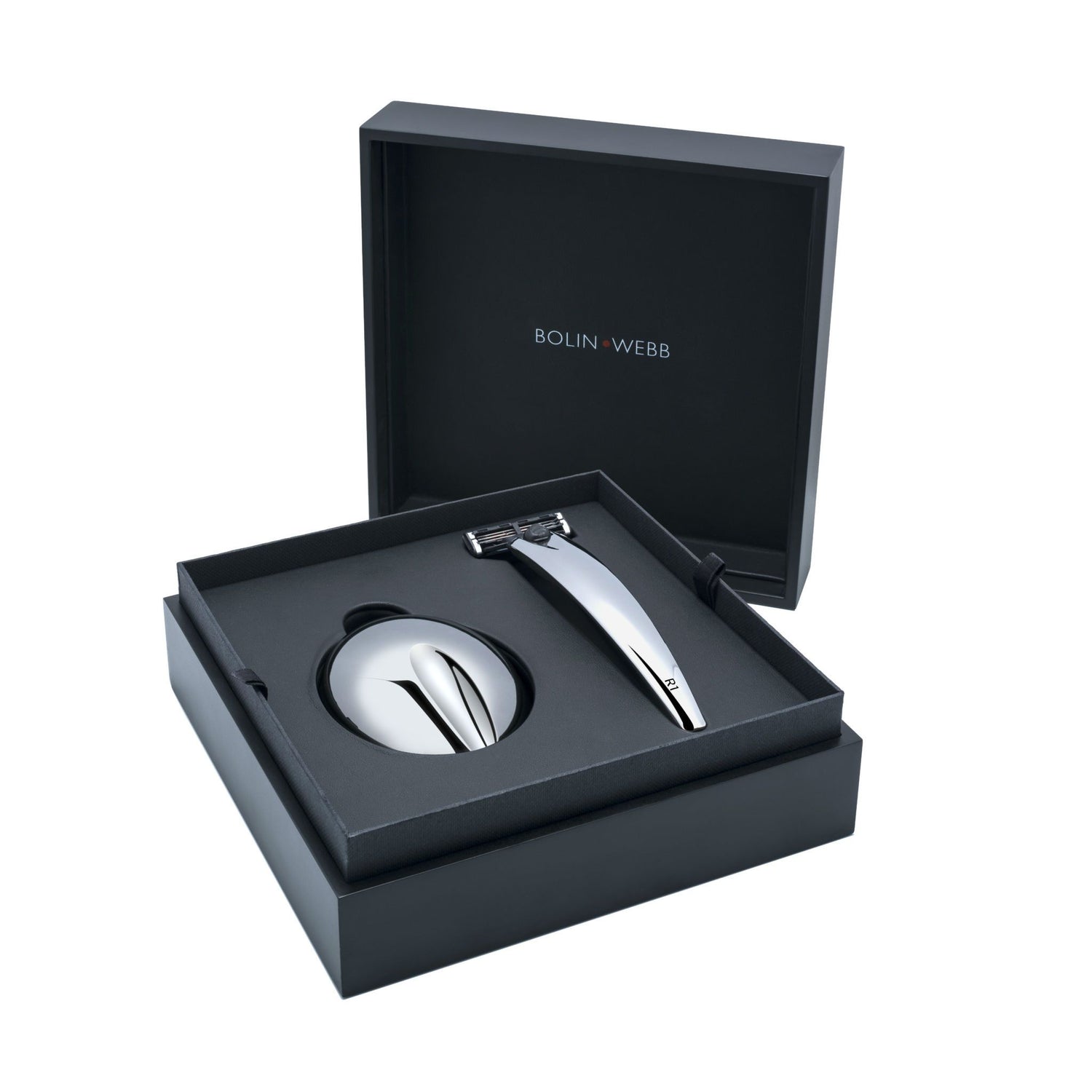 Bolin Webb R1 Prestige Mach3 Chrome Razor and Stand Set Shaving Set Bolin Webb 
