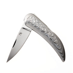 Suwada Damascus Folding Knife Pocket Knife Suwada 