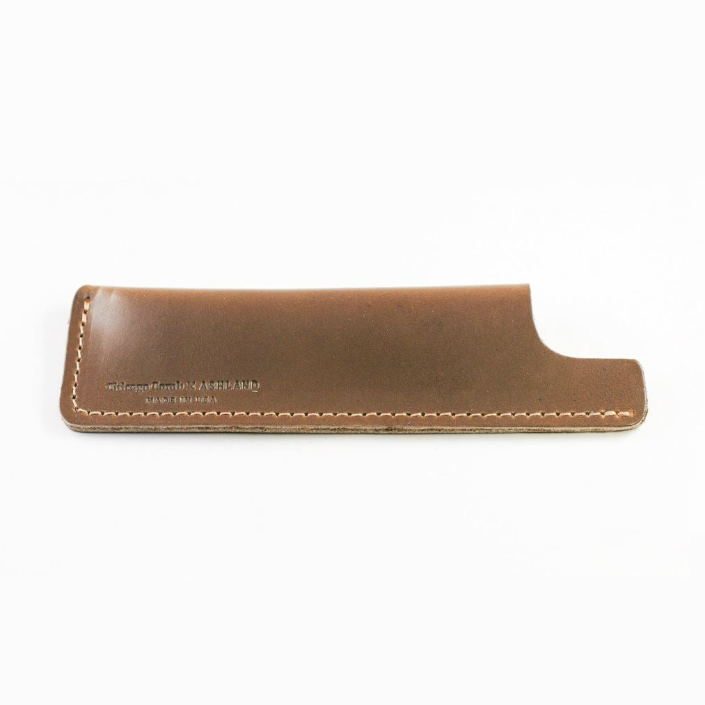 Chicago Comb Co. Sheaths in Horween Leather, No. 2 & 4 Comb Sheath Chicago Comb Co Stone Grey 