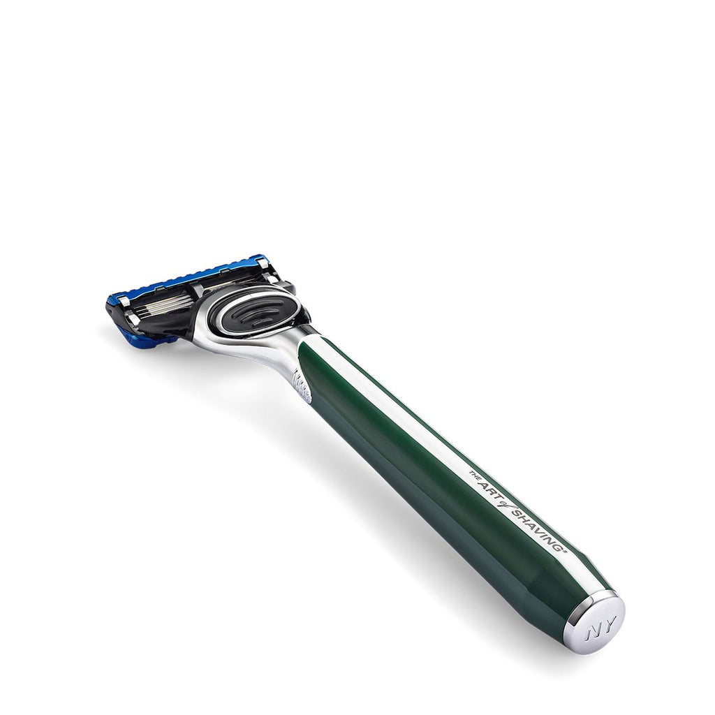 The Art of Shaving Morris Park Collection Razor with Gillette 5 Blade Cartridge Type Safety Razor The Art of Shaving British Racing Green 
