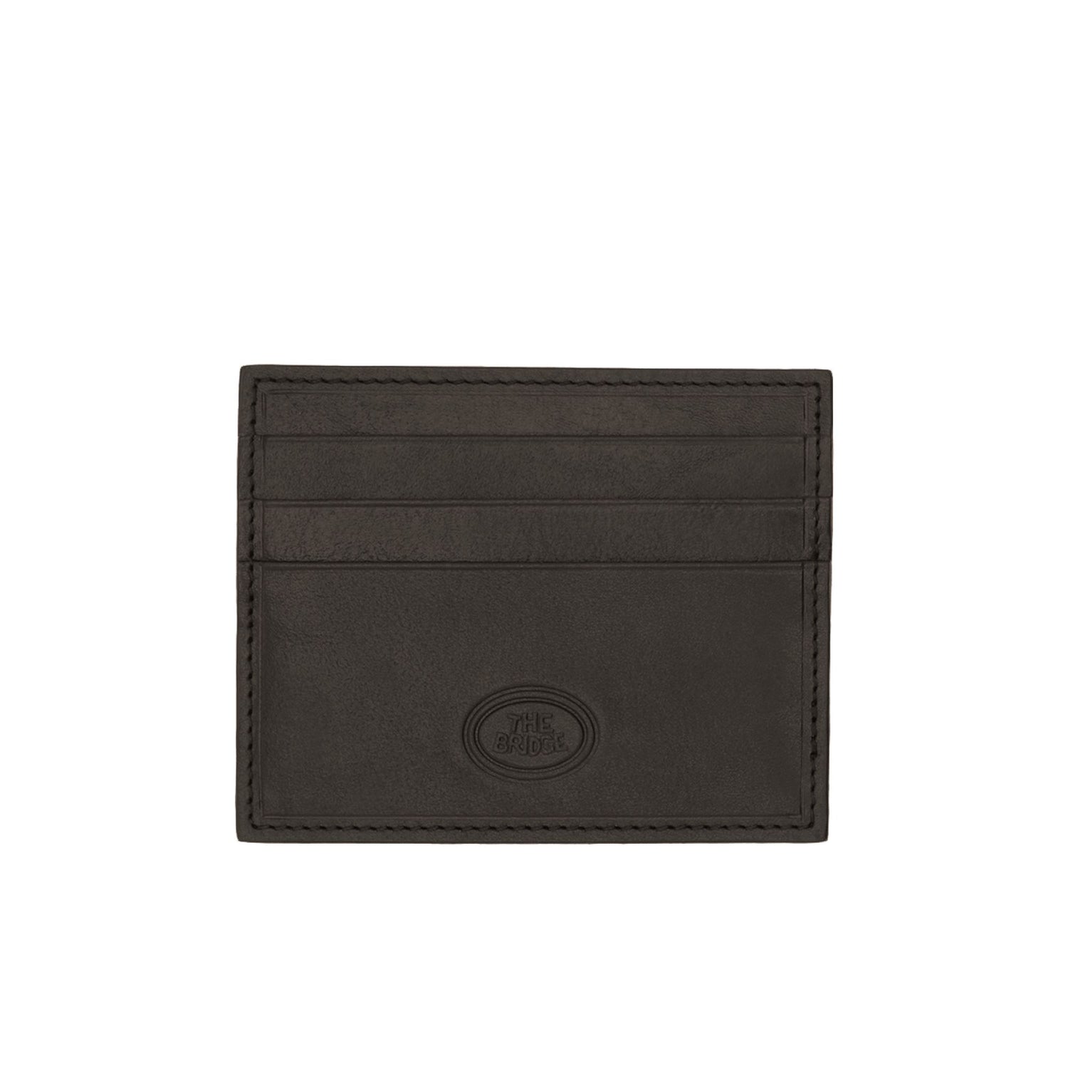 The Bridge Story Uomo Credit Card Holder Leather Wallet The Bridge Black 