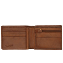 The Bridge Story Uomo Wallet with Coin Pocket and 5 CC Slots Leather Wallet The Bridge Brown 