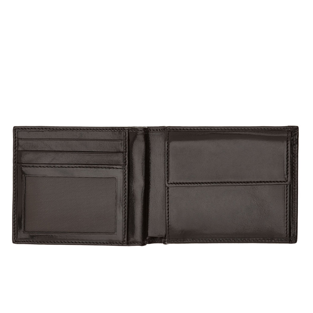 The Bridge Story Uomo Men's Wallet with 8 CC Slots and Coin Pouch Leather Wallet The Bridge Black 