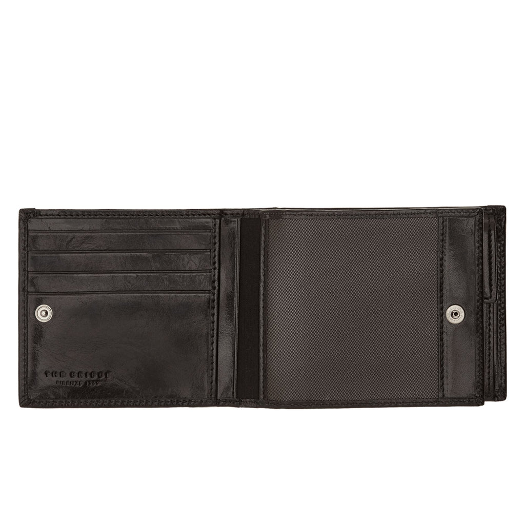 The Bridge Story Uomo Men's Wallet with 8 CC Slots and Coin Pouch Leather Wallet The Bridge 