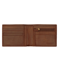 The Bridge Story Uomo Wallet with 5 CC Slots and Coin Pouch Leather Wallet The Bridge Brown 