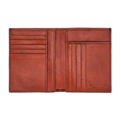 The Bridge Alberto Men's Wallet with 9 CC Slots Leather Wallet The Bridge Dark Brown 