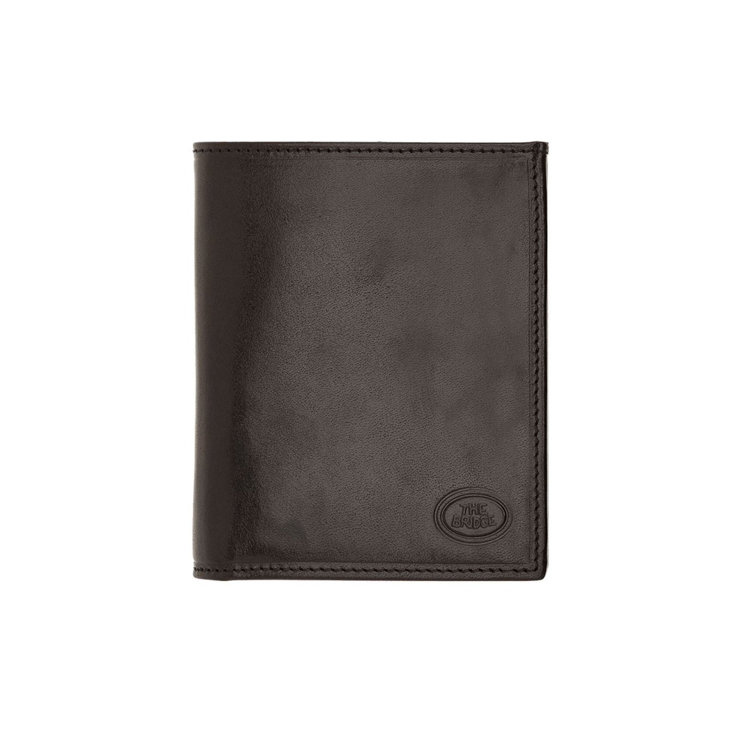 Scratch and Dent Fendrihan The Bridge Story Uomo Wallet with 10 CC Slots and Mesh Foldout, Black (Scratched Leather) 