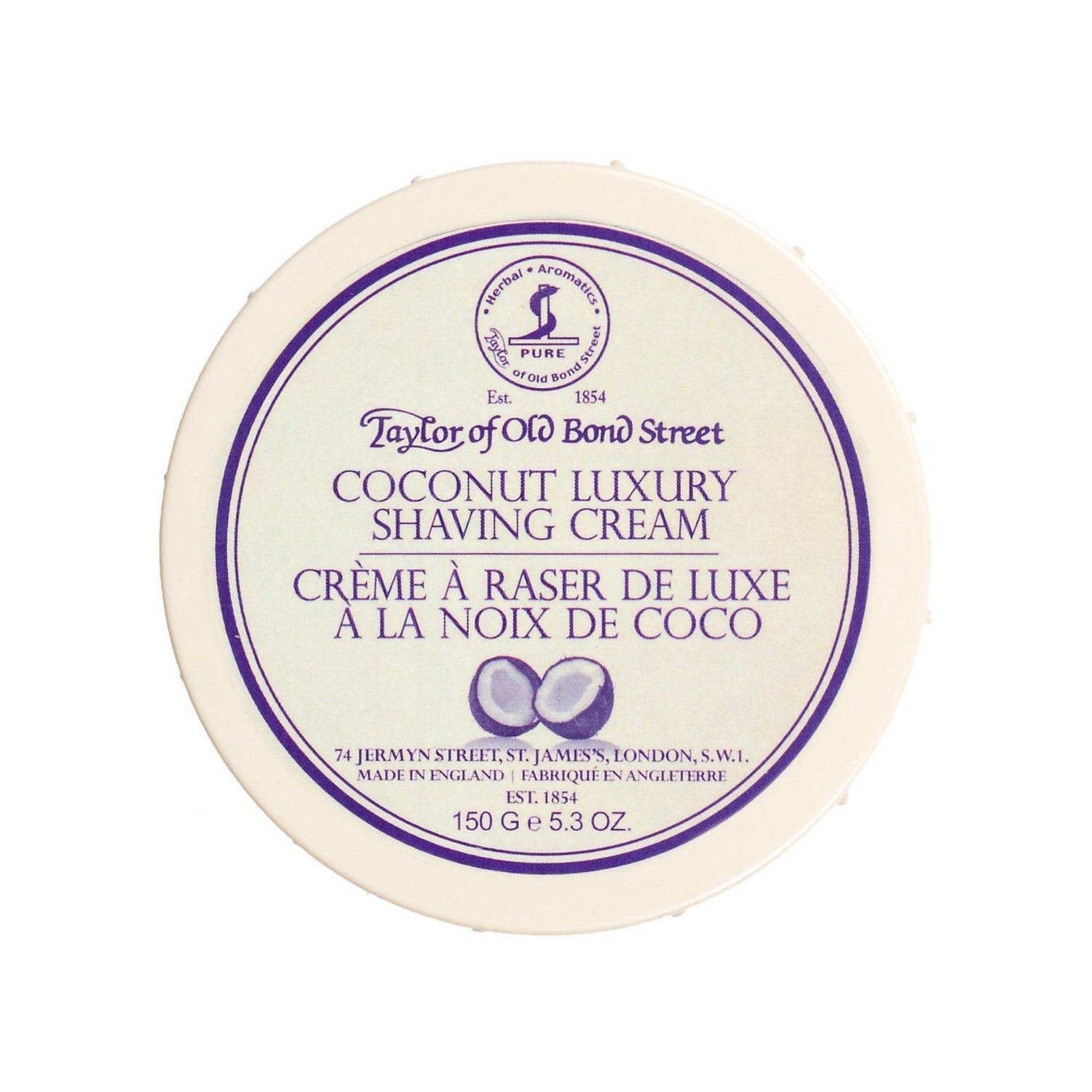 Taylor of Old Bond Street Shaving Cream Bowl, Coconut Shaving Cream Taylor of Old Bond Street 