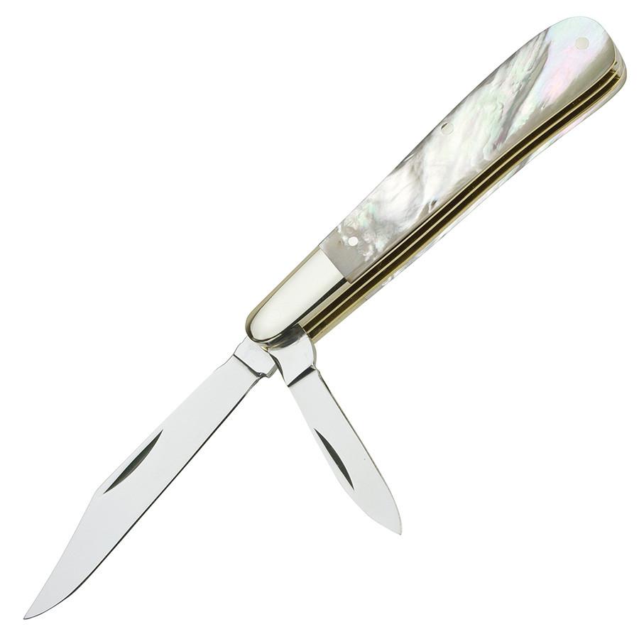 Taylor's Eye Witness Premier Collection Twin Blade Gents Clip Point Knife, Mother of Pearl Pocket Knife Taylor's Eye Witness 