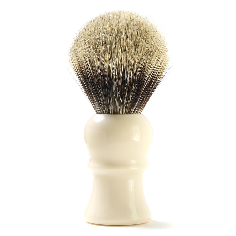 H.L. Thater for Fendrihan Best Badger Shaving Brush with Faux Ivory Handle, Size 4 Badger Bristles Shaving Brush Fendrihan 