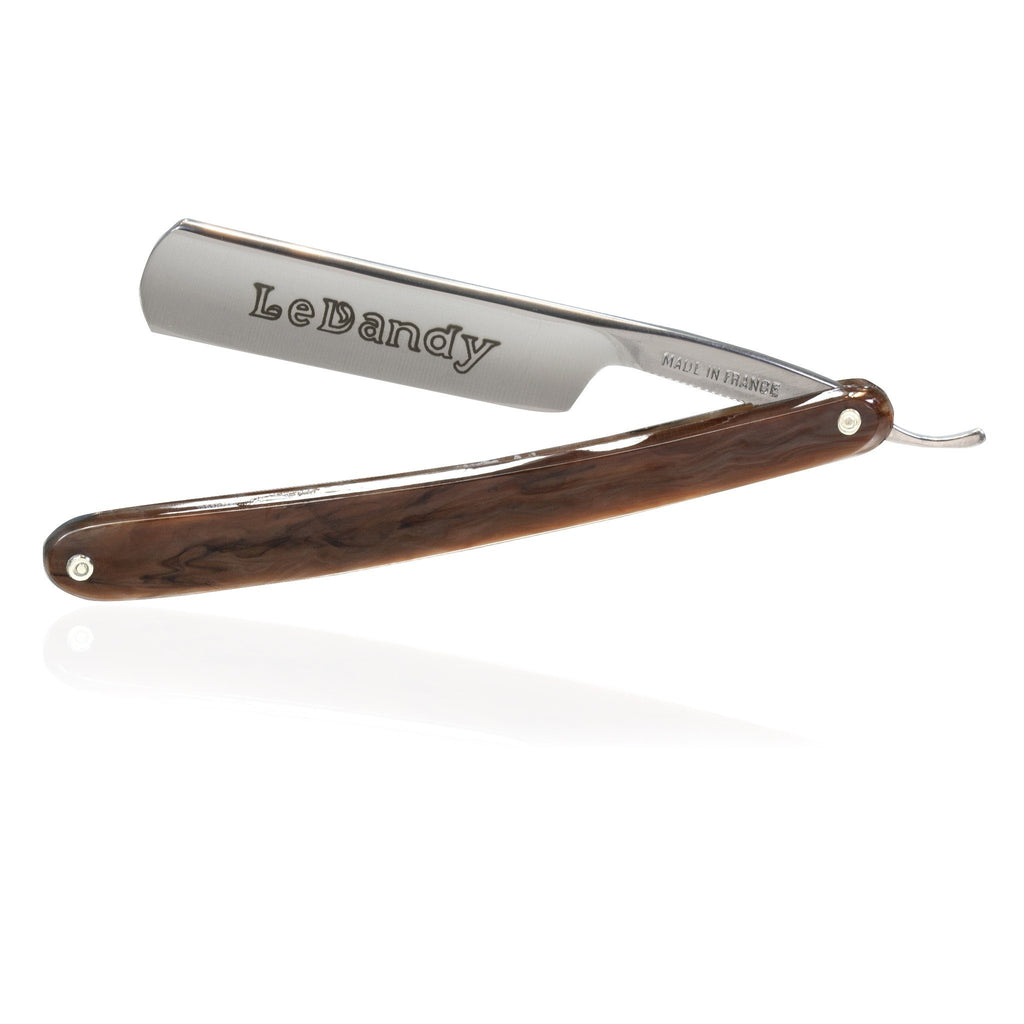 Thiers Issard Le Dandy Straight Razor 5/8", Faux Veined Wood Handle Straight Razor Discontinued 