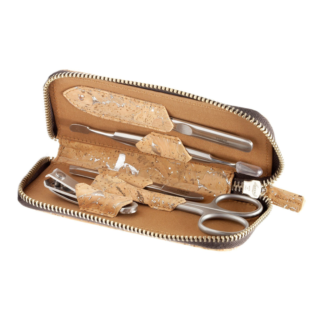 Giesen & Forsthoff Deluxe Inox 5-Piece Manicure Set, Cork Case Manicure Set Timor 