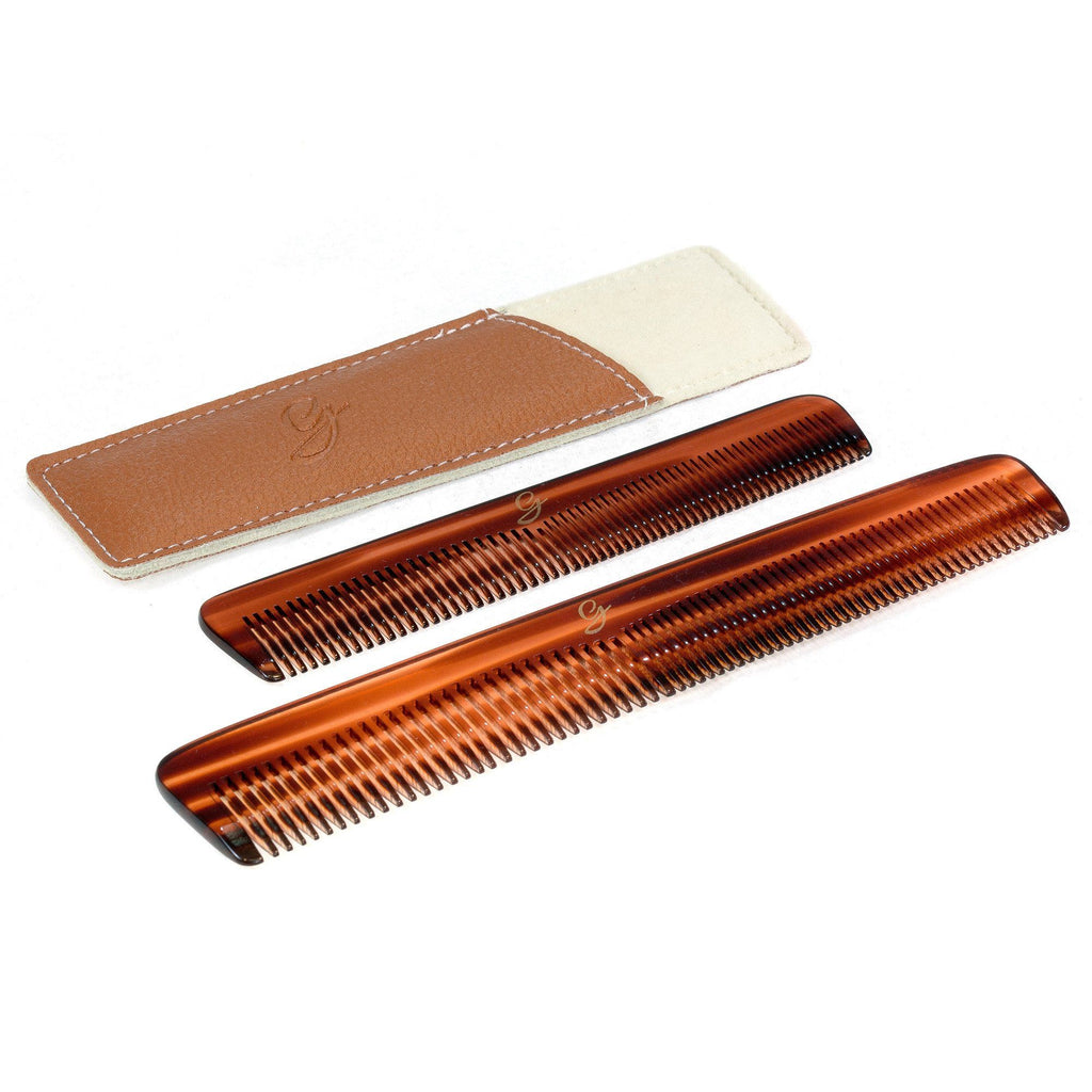 The Perfect Gentleman Luxury Comb Set in Deluxe Leather Case Comb The Perfect Gentleman 