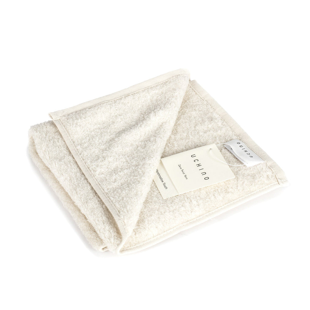 Uchino Marshmallow Plus Soft Touch Cotton Towel Towel Uchino Cream Washcloth (34 x 40 cm) 