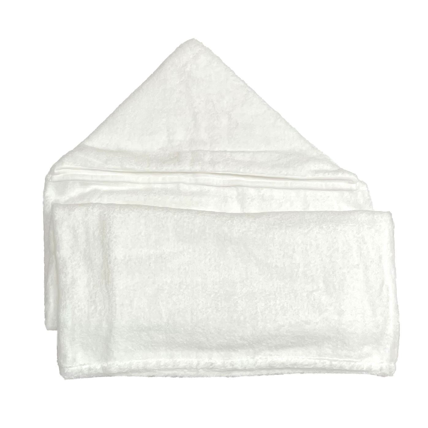 Uchino Marshmallow Hooded Baby Towel, White Towel Uchino 