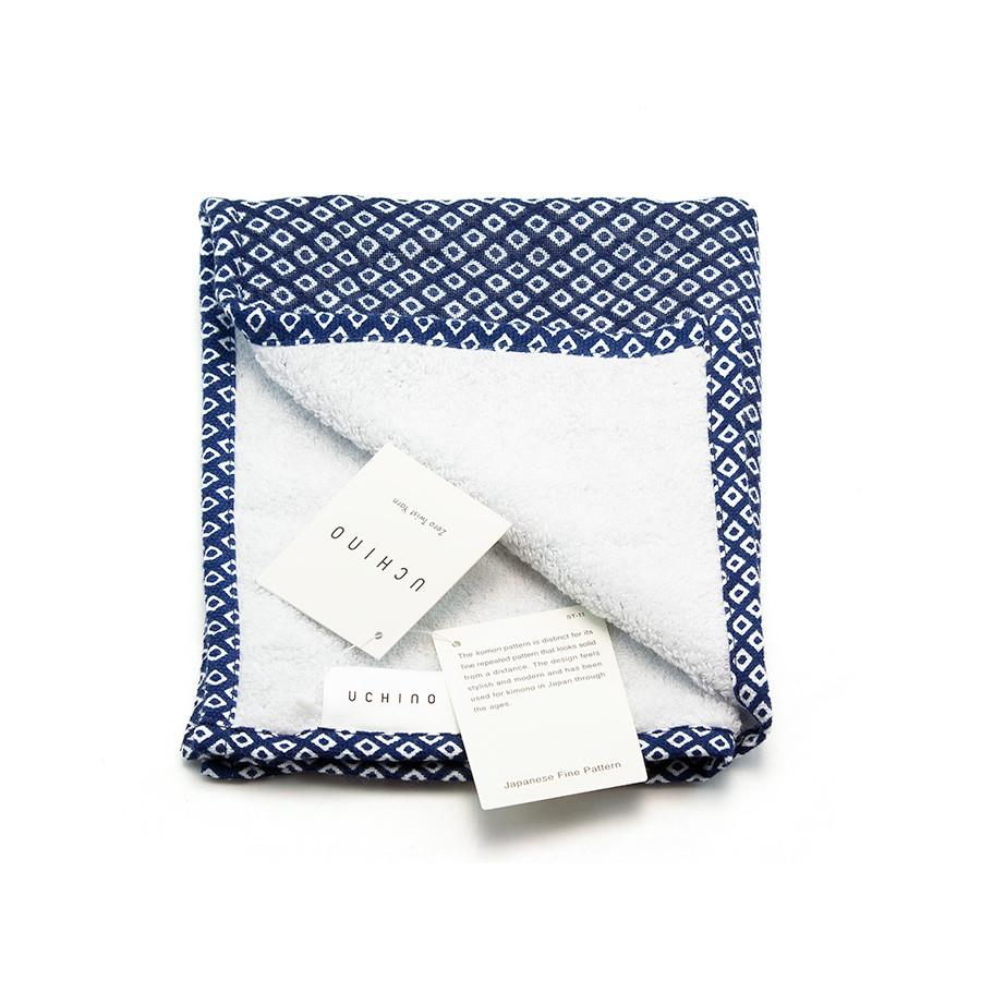 Uchino Japanese Hishi Pattern Double-Sided Cotton Towel Towel Uchino 