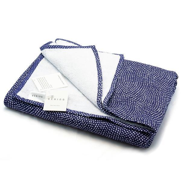 Uchino Japanese Shark Pattern Double-Sided Cotton Towel Towel Uchino Bath Towel (70 x 140 cm) 