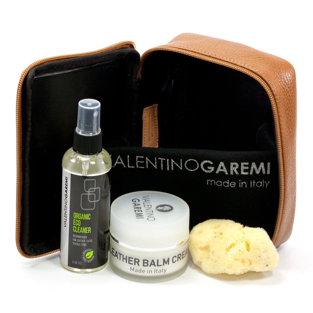 Valentino Garemi Premium Leather Cleaning Set Leather Care Valentino Garemi Brown 