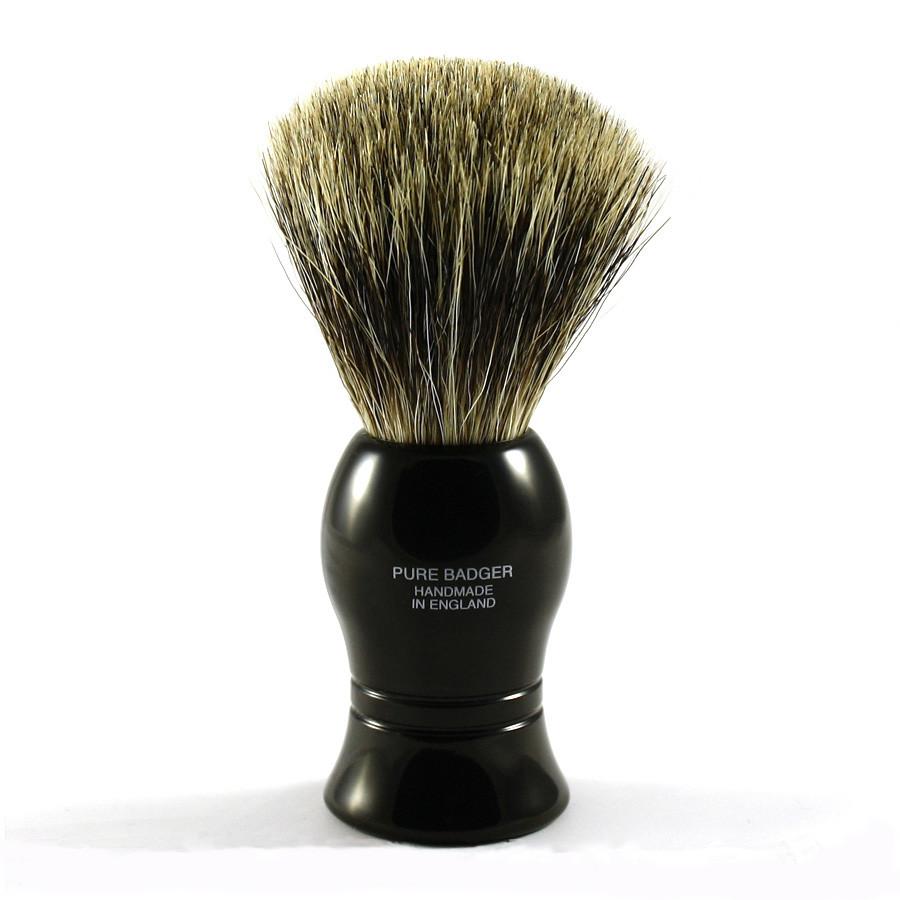 Vulfix Pure Grey Badger Shaving Brush, Black Handle Badger Bristles Shaving Brush Vulfix 