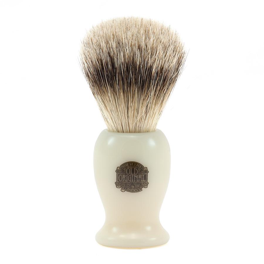 Vulfix 660S Medium Super Badger Shaving Brush, Faux Ivory Handle Badger Bristles Shaving Brush Vulfix 