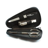 WASA Solingen 3-Piece Manicure Set, Black Leather Zip Case Manicure Set WASA Solingen 
